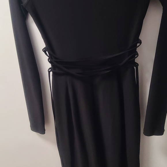 Chic Black Long Sleeve Dress - Picture 5 of 8